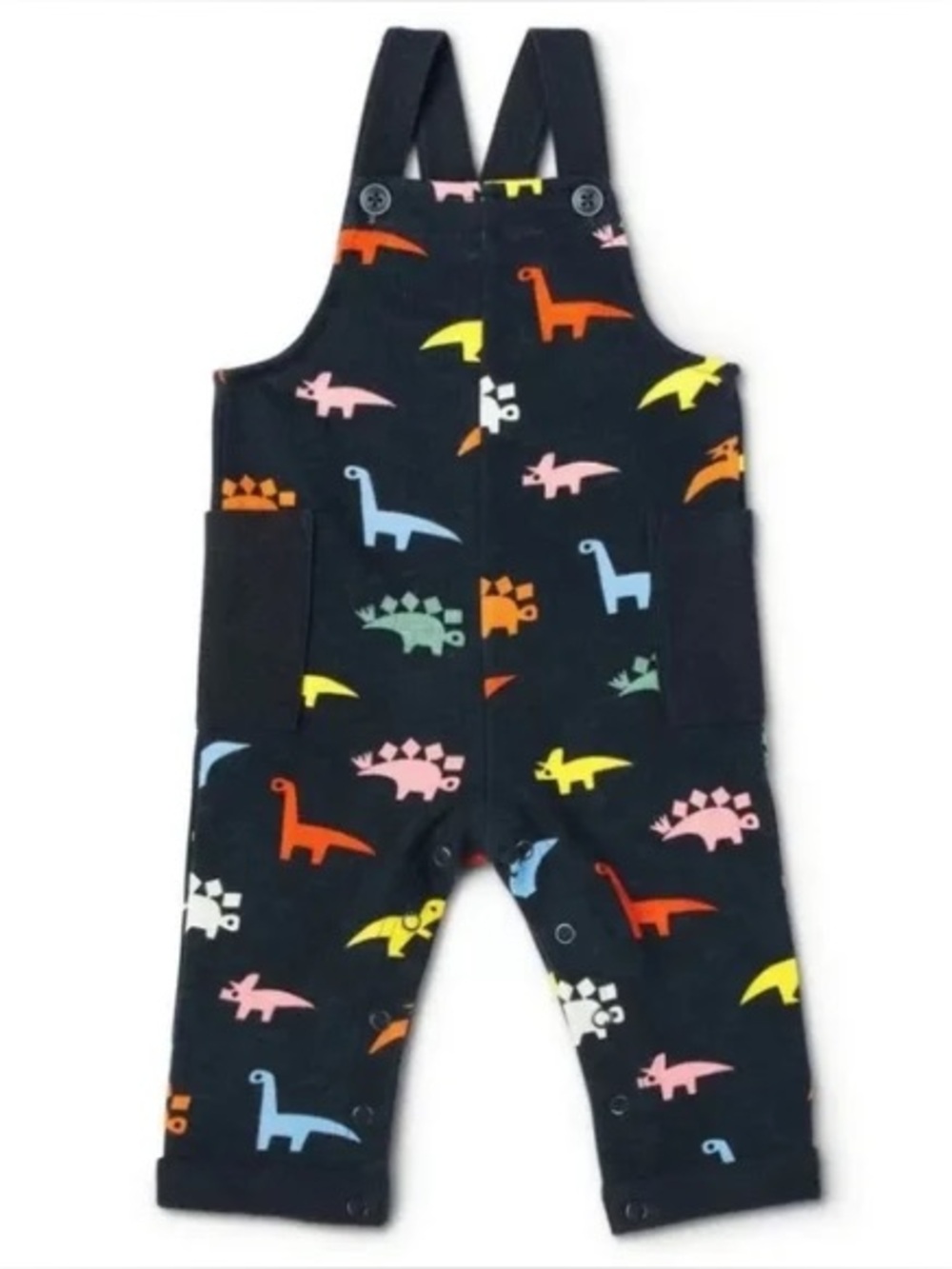 Christian Robinson x Target Dino Print Baby Overalls 100% Cotton Newborn NEW